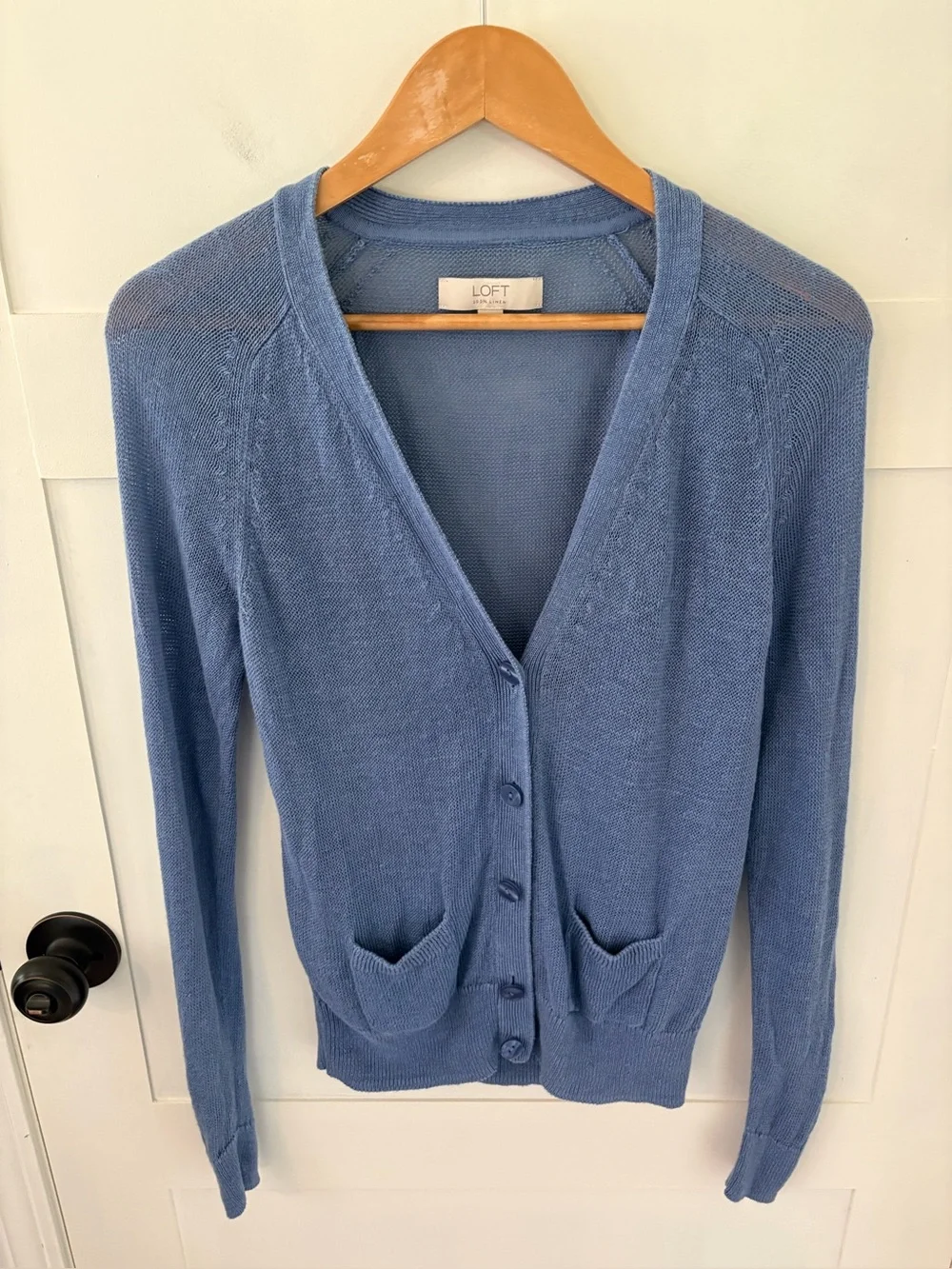 Ann Taylor Loft Linen Lightweight Cardigan. Size Small.